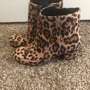 Leopard Print Booties